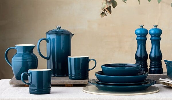 Le Creuset Deep Teal Stoneware Cafetiere