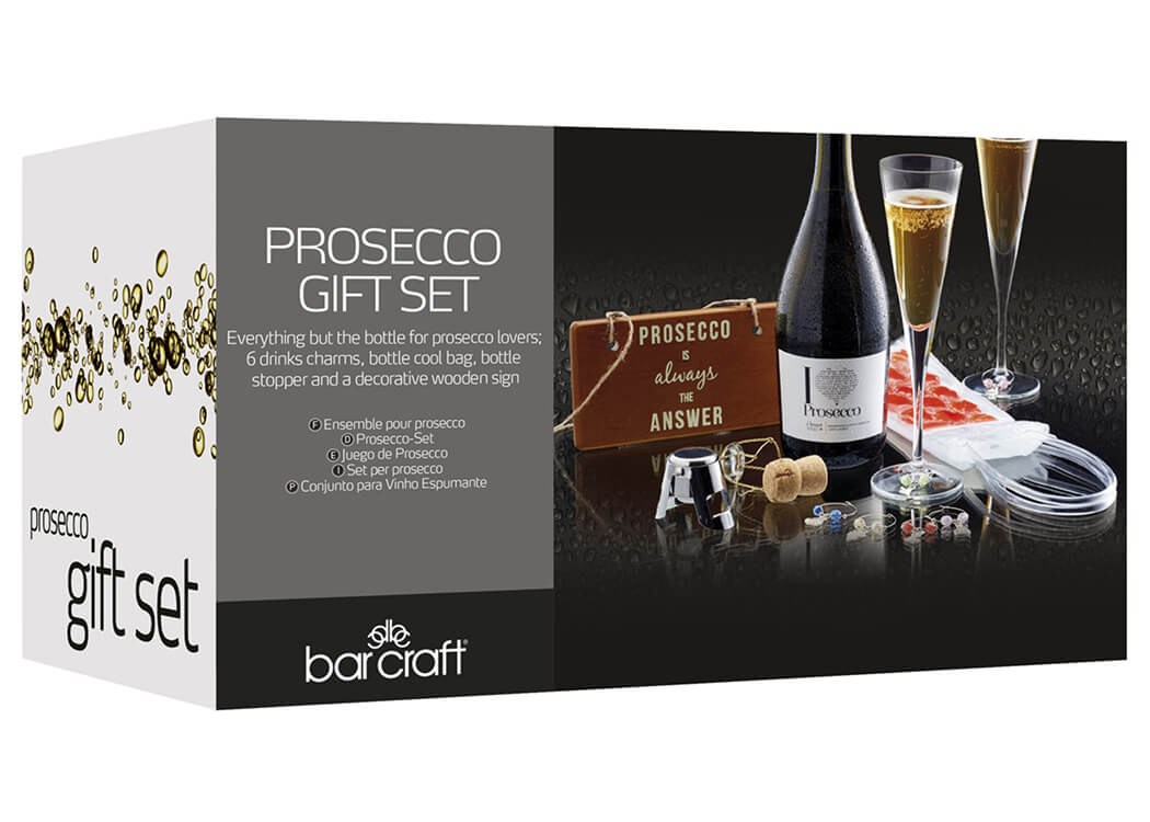 BarCraft Nine Piece Prosecco Gift Set