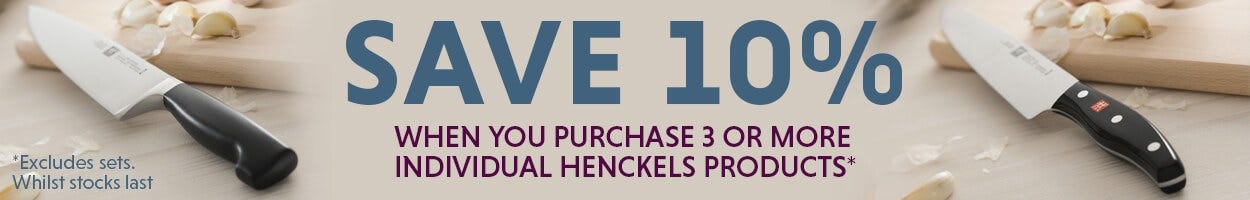 Henckels Offer - Buy 3 For 10% Off