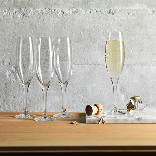 Judge Crystalline Set of 4 Champagne Flutes 200ml