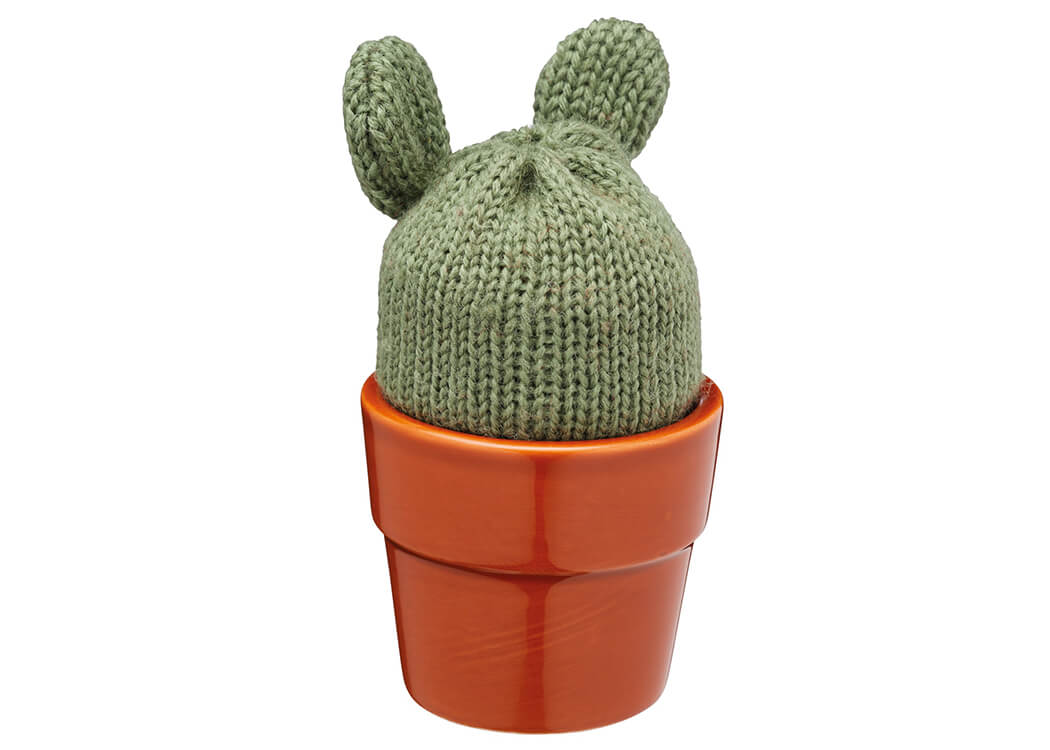 KitchenCraft Cactus Egg Cup Holder and Egg Cosy