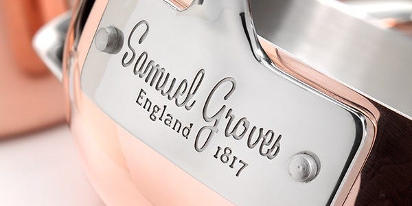 Samuel Groves Copper Clad Cookware