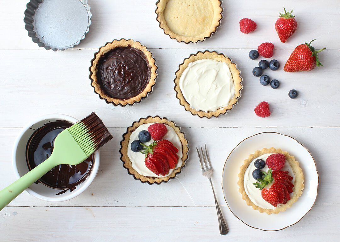 Summer Fruit and Chocolate Tartlets