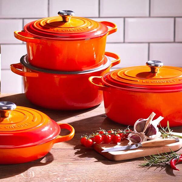Le Creuset round pot 20cm - Orange